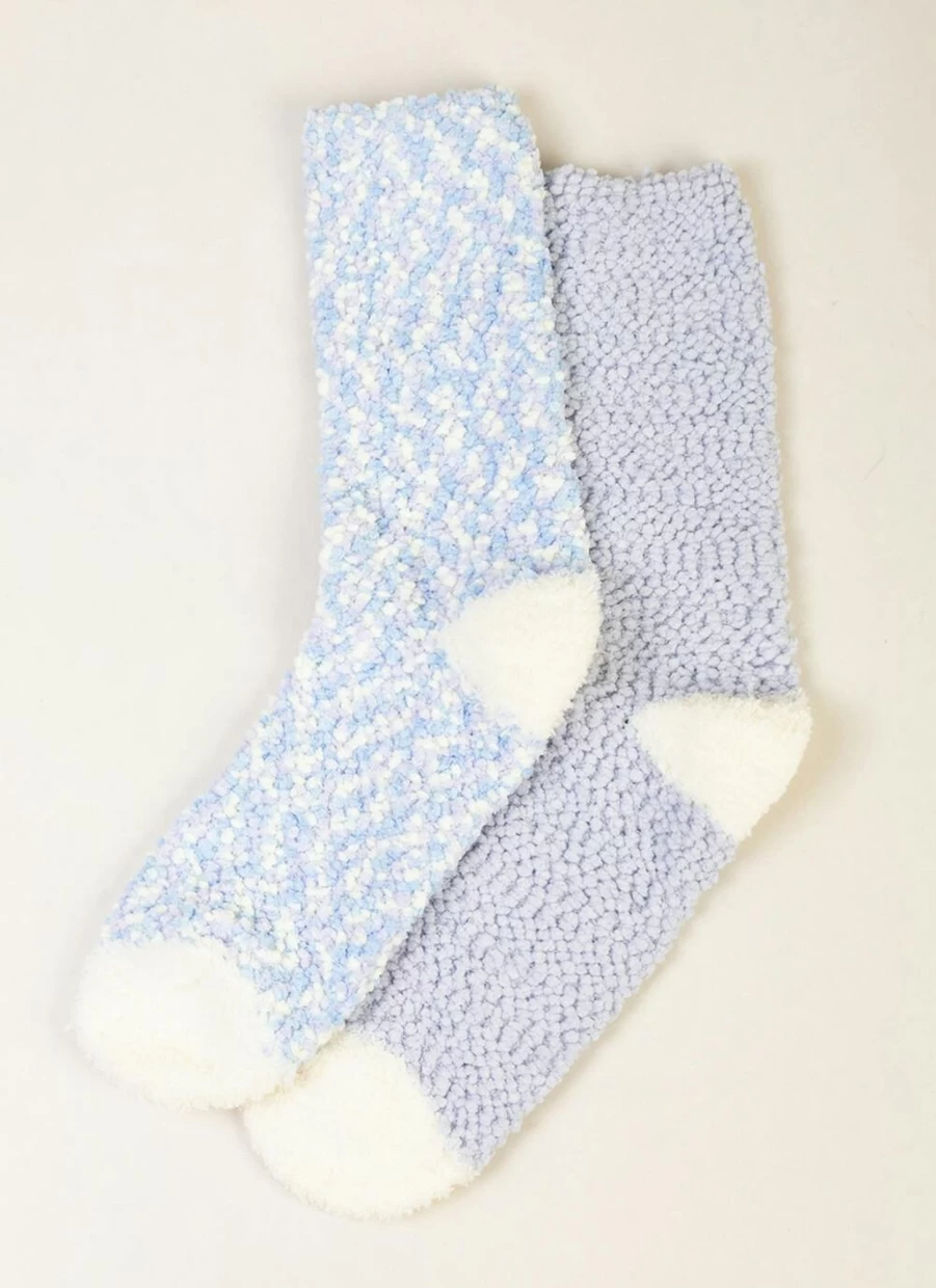 Isle Women's Cozy Popcorn Socks - 2 Pack Fun Novelty Socks for Comfort & Style
