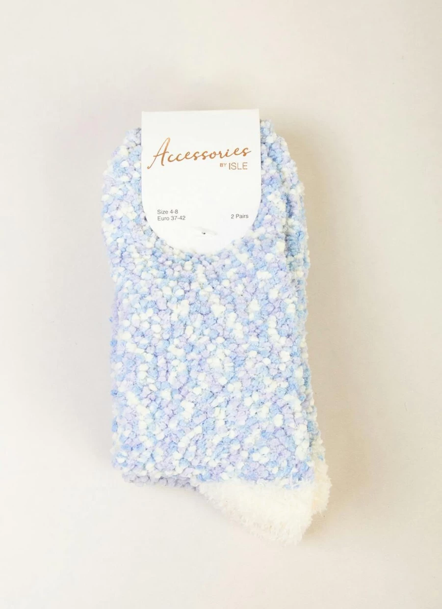 Isle Women's Cozy Popcorn Socks - 2 Pack Fun Novelty Socks for Comfort & Style