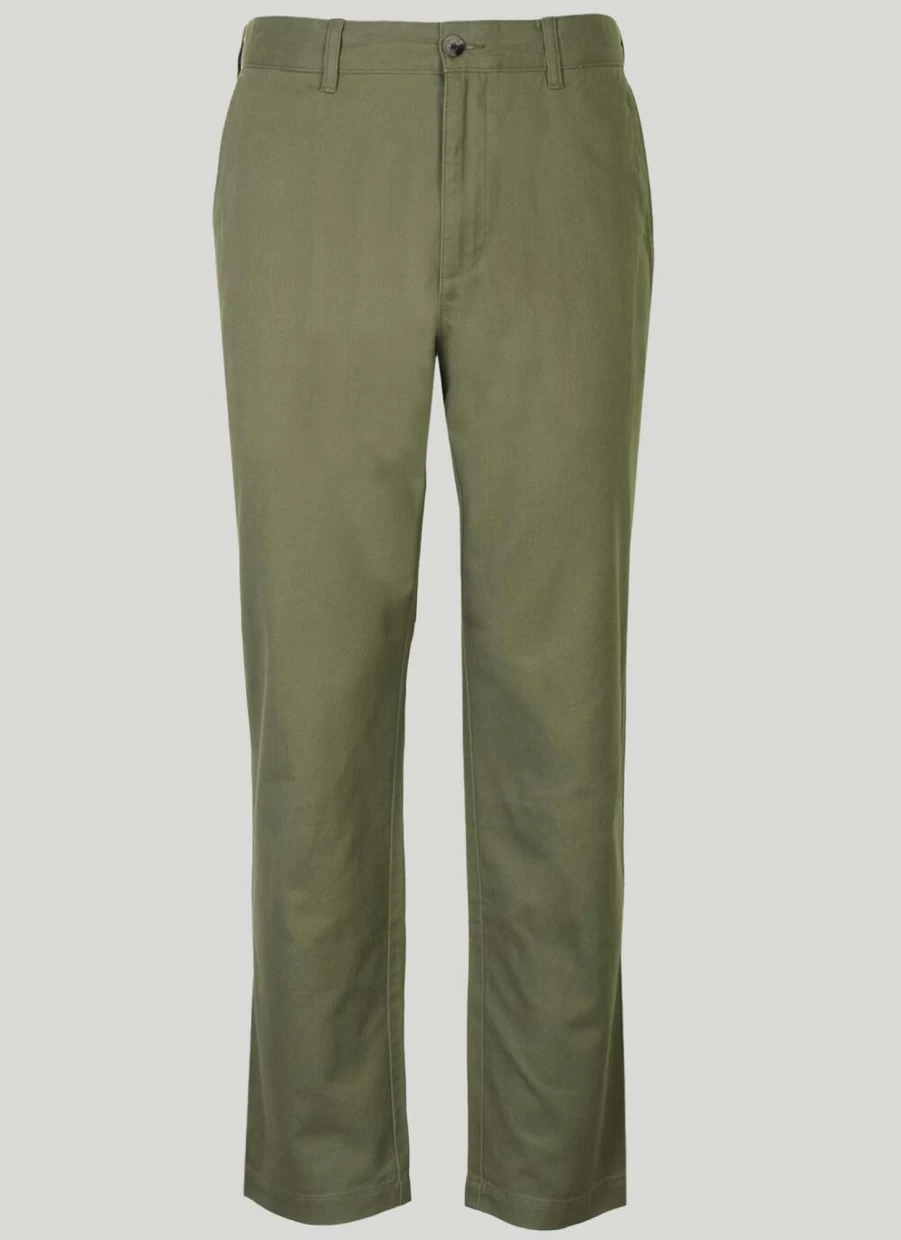 James Pringle Men's Khaki Chino Pants - Classic Fit Casual Trousers