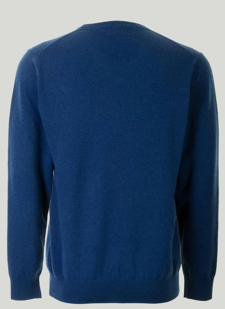 Gleneagles Men's Premium Cashmere V-Neck Jumper - Soft Luxury Knitwear for Gentlemen