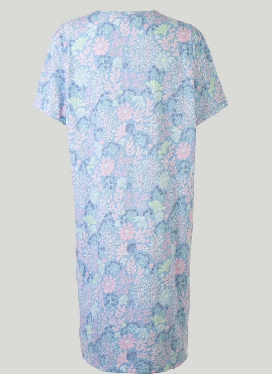 "Isle Women's Floral Print Nightie - Soft Comfort Sleepwear"