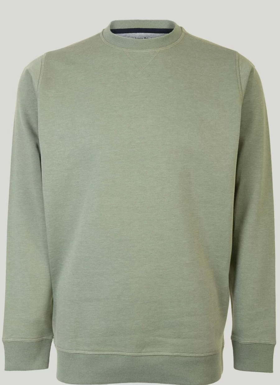 James Pringle Men's Crew Neck Sweatshirt - Classic Cotton Comfort Fit Pullover