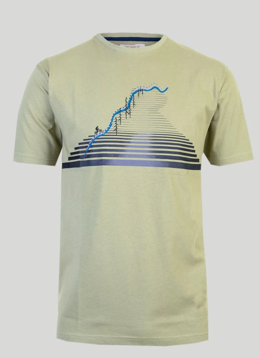 PG Field Men's Graphic Print T-Shirt - Stylish Casual Tee for Everyday Wear