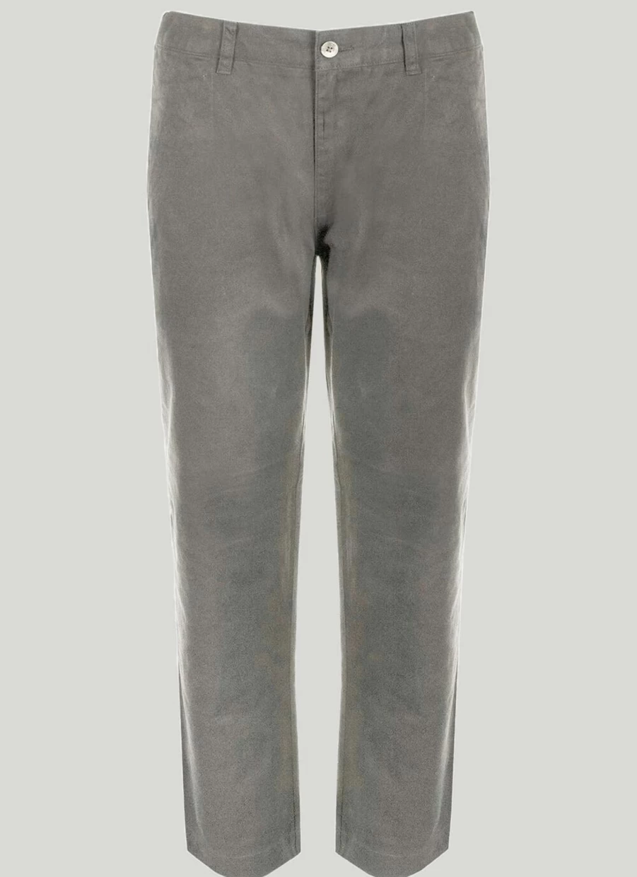 Men's Grey Chino Trousers by James Pringle - Classic Fit Casual Pants