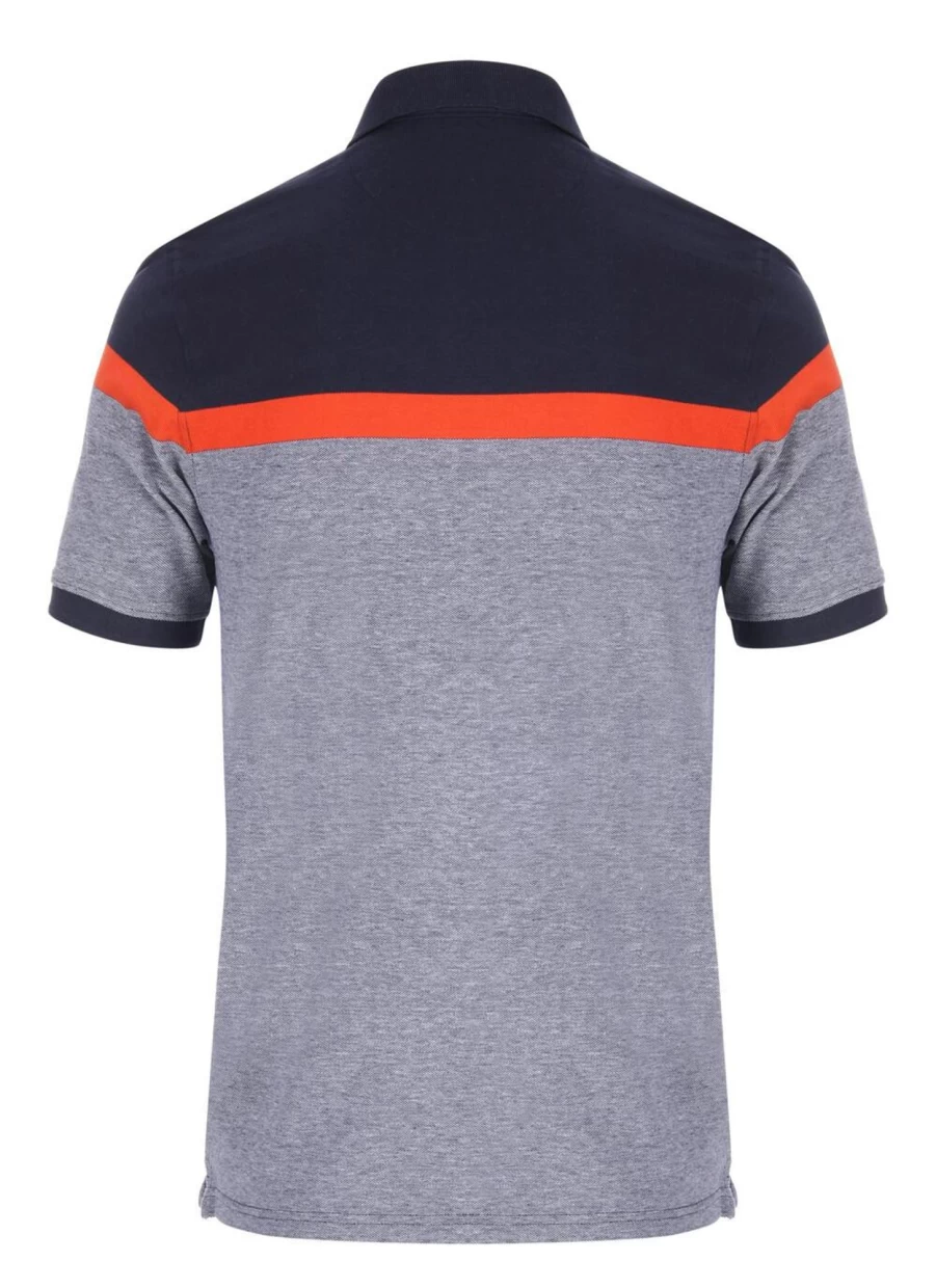 James Pringle Men's Panel Stripe Polo Shirt - Classic Striped Casual Top