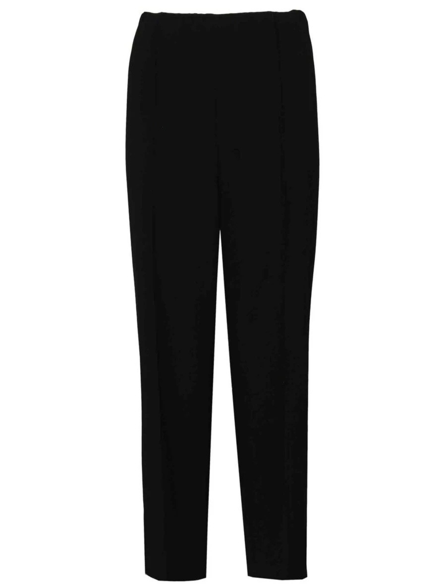 Isle Women's Black Comfort Fit Trousers - Stretch & Relaxed Fit for Everyday Wear