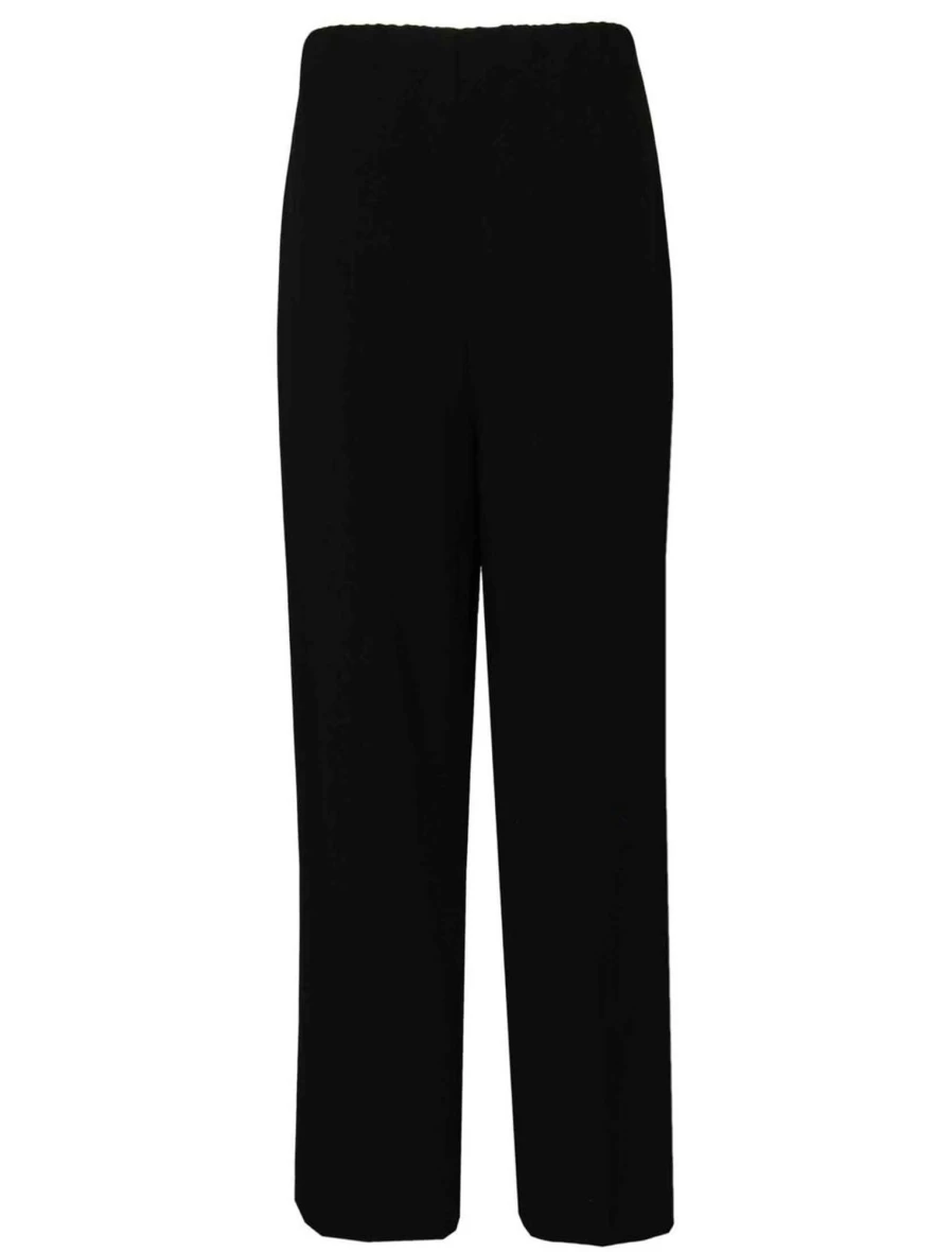 Isle Women's Black Comfort Fit Trousers - Stretch & Relaxed Fit for Everyday Wear