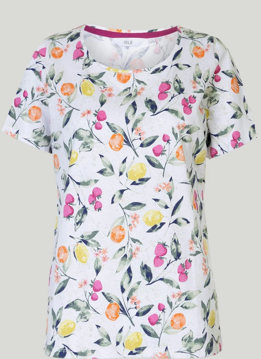 Isle Women's Graphic Print T-Shirt - Stylish Casual Tee for Everyday Wear