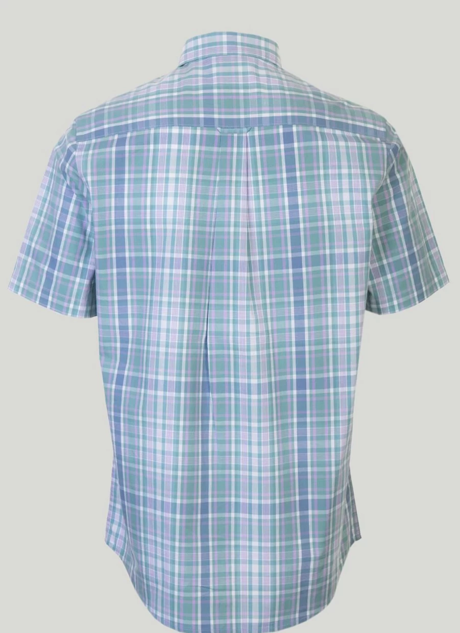 James Pringle Men's Cotton Check Short Sleeve Shirt