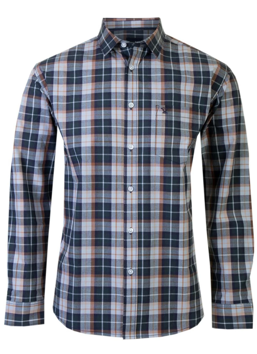 James Pringle Men's Classic Check Shirt - Premium Cotton Plaid Button-Up for Casual Wear
