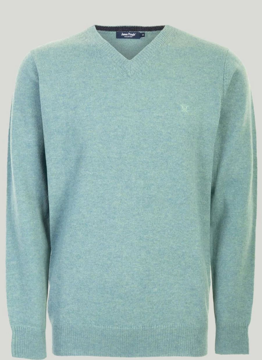 James Pringle Men's Machine Washable Lambswool Sweater