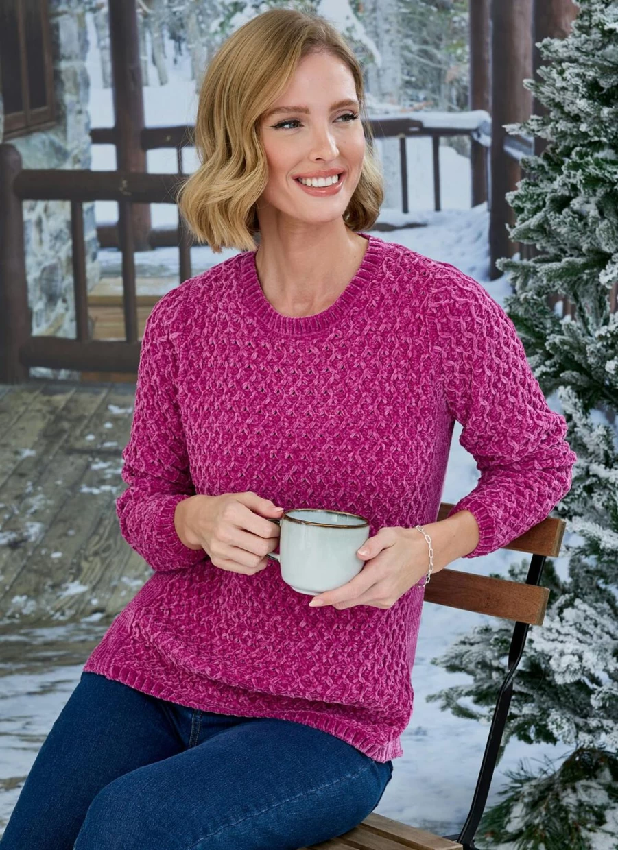 Isle Women's Soft Chenille Jumper - Cozy Knit Sweater for Women