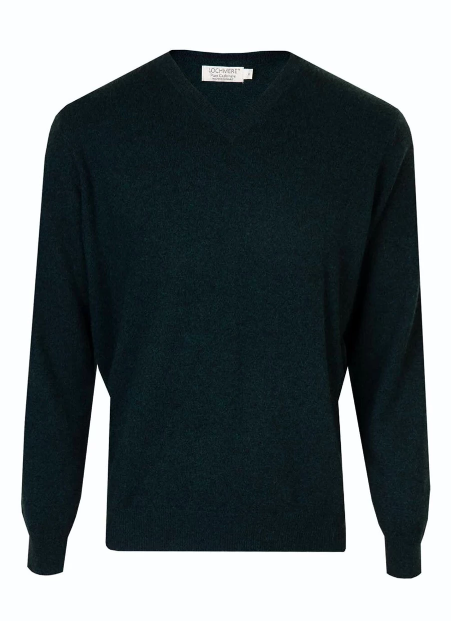 Lochmere Men's Cashmere V-Neck Sweater – Soft Luxury Knitwear for Men