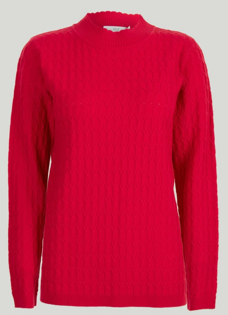 Isle Women's Turtle Neck Jumper - Soft Knit Slim Fit Sweater for Women