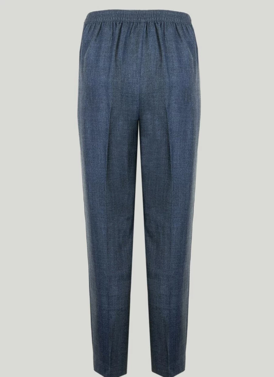 Honor Millburn Women's Blue Classic Trousers - Timeless Comfort & Style