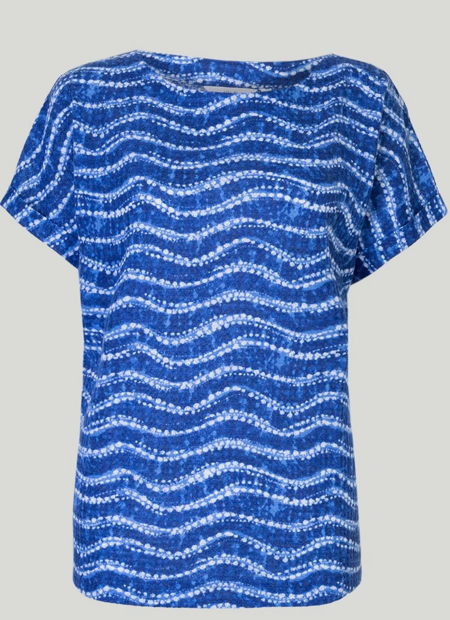 "Isle Women's Waffle Stripe Top - Soft Textured Knit Shirt"