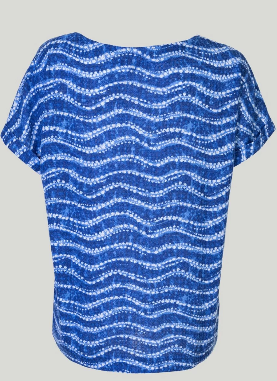 "Isle Women's Waffle Stripe Top - Soft Textured Knit Shirt"