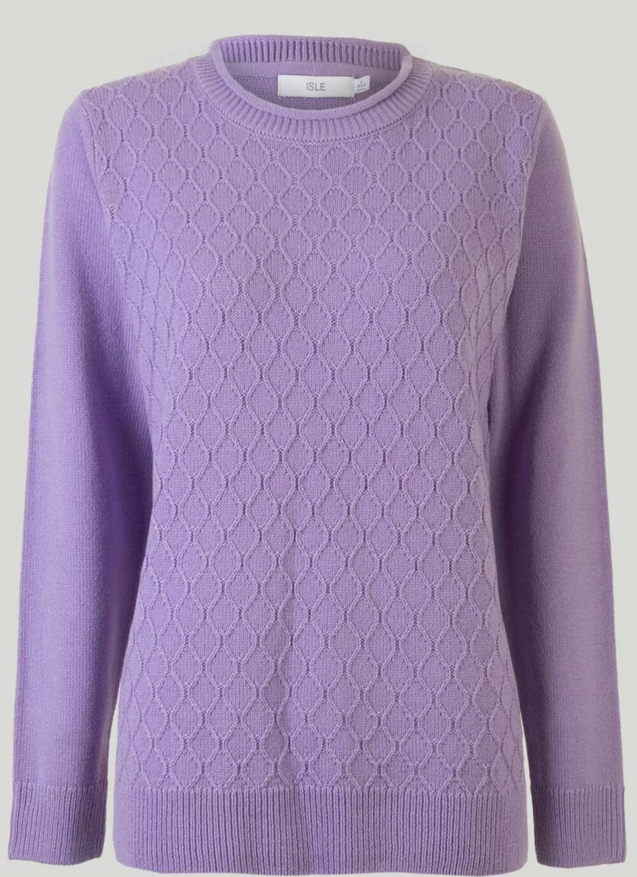 Isle Women's Crew Neck Jumper - Soft Knit Sweater for Comfort & Style