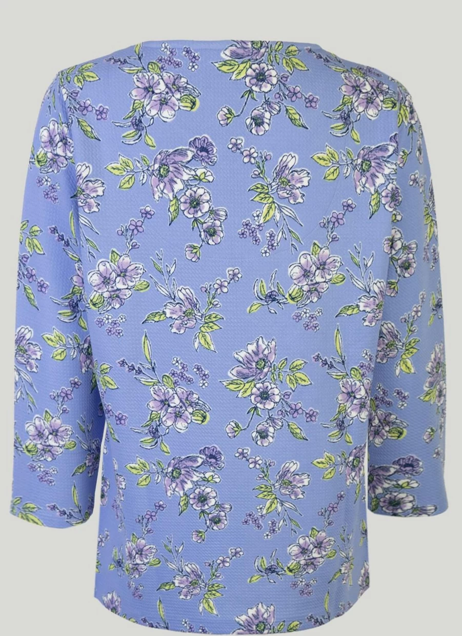 "Isle Women's Textured Print Top - Stylish & Trendy Blouse for Women"
