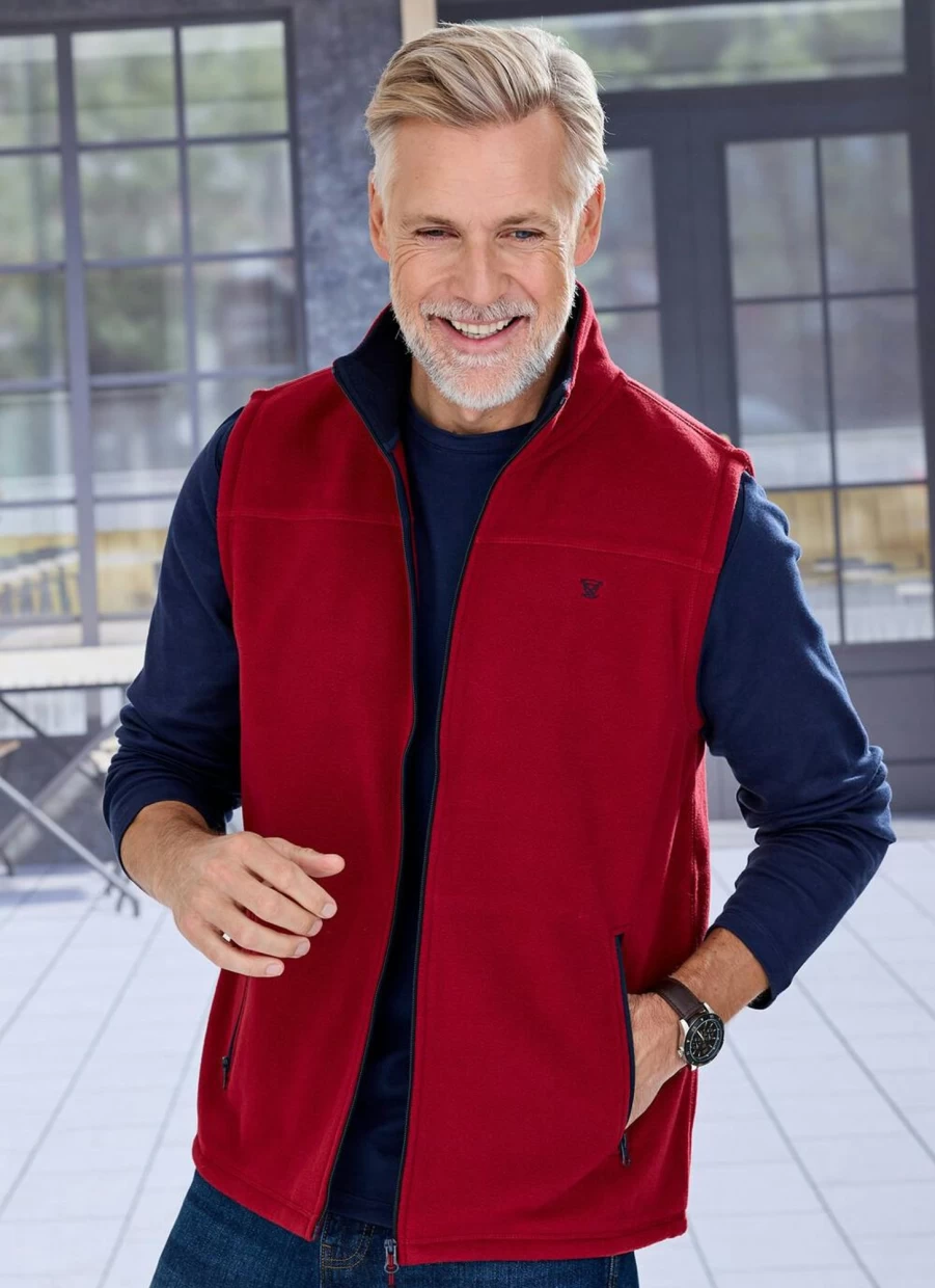 James Pringle Men's Fleece Gilet - Lightweight Warm Vest for Outdoor Activities
