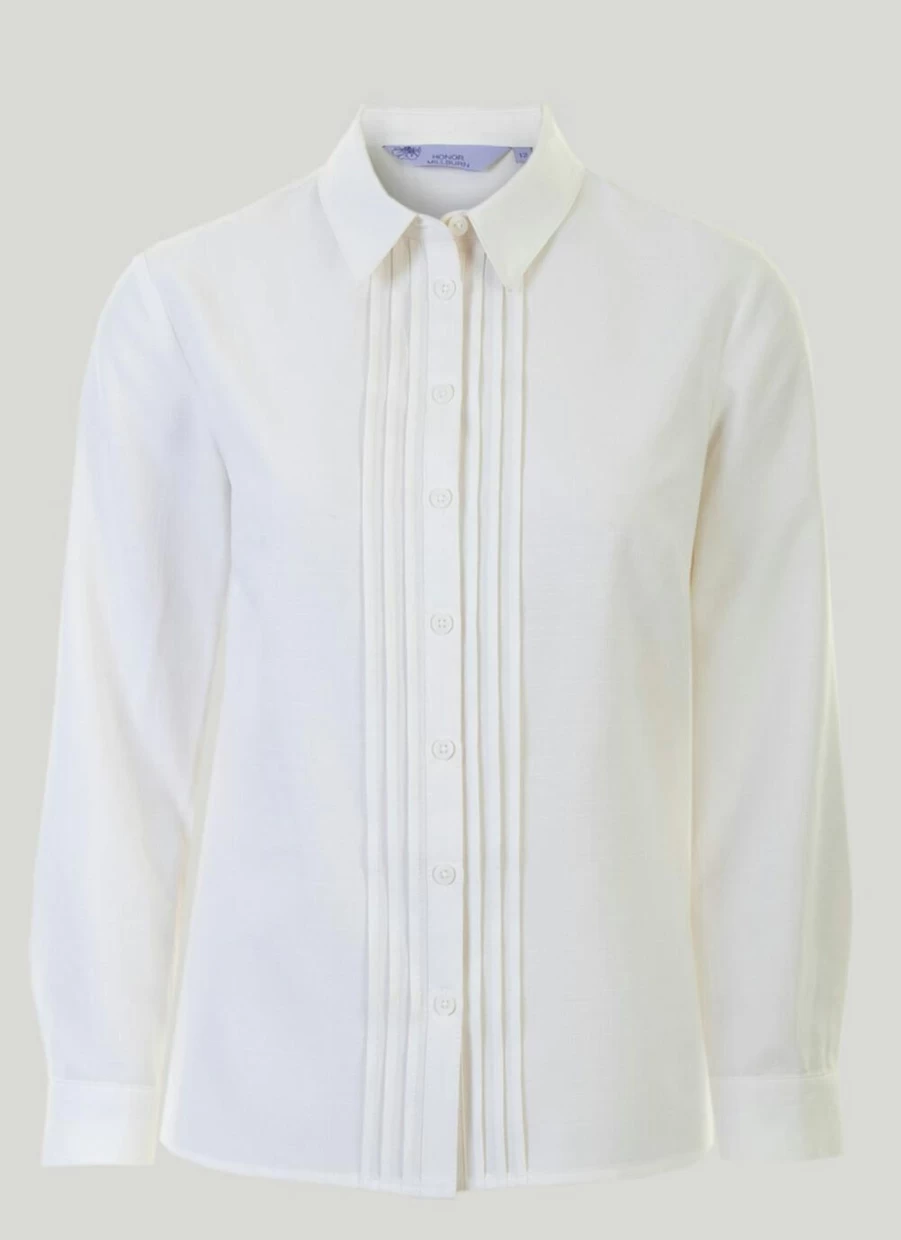 Honor Millburn Women's Elegant Long Sleeve Blouse for Casual & Office Wear