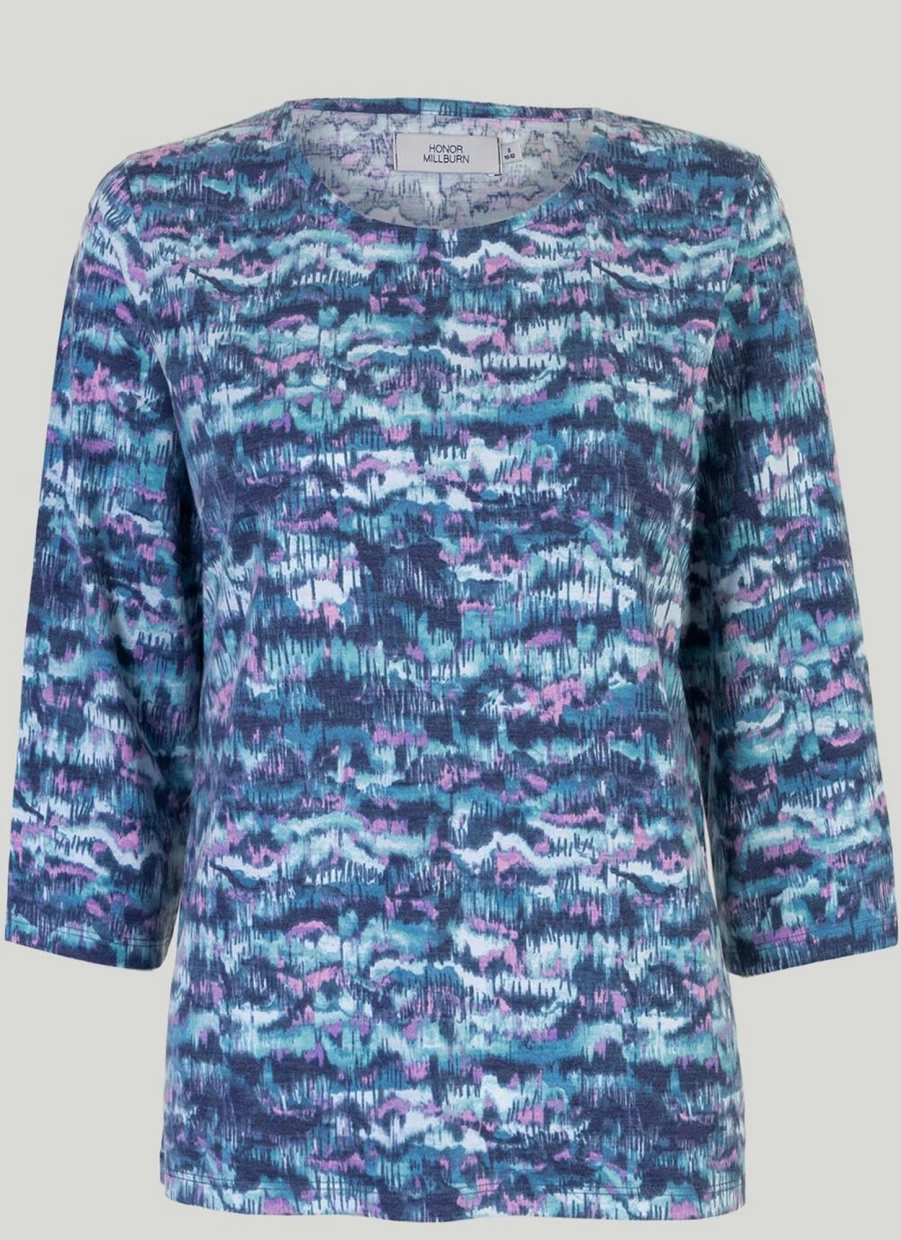Honor Millburn Women's Stylish Printed Top - Trendy Floral Design Comfortable Fit