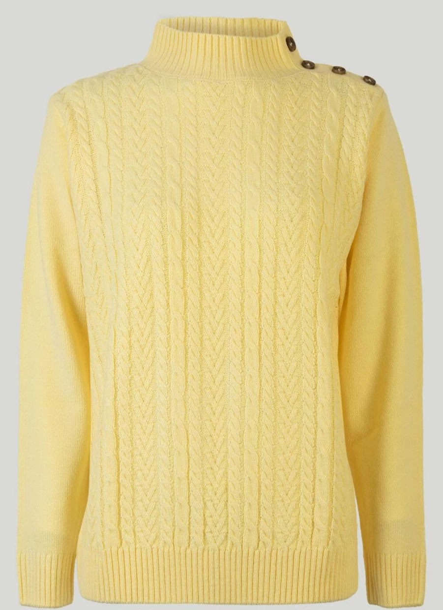 Isle Women's Turtle Neck Jumper - Soft Knit Sweater for Winter Warmth