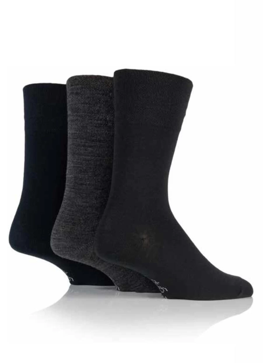 Gentle Grip Men's Athletic Socks 3-Pack - Comfort & Support for Daily Wear