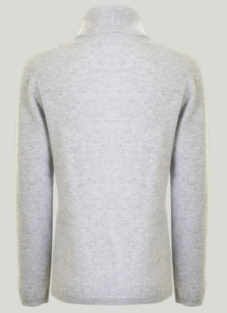 Gleneagles Women's Cashmere Polo Neck Sweater – Luxurious Soft Knitwear