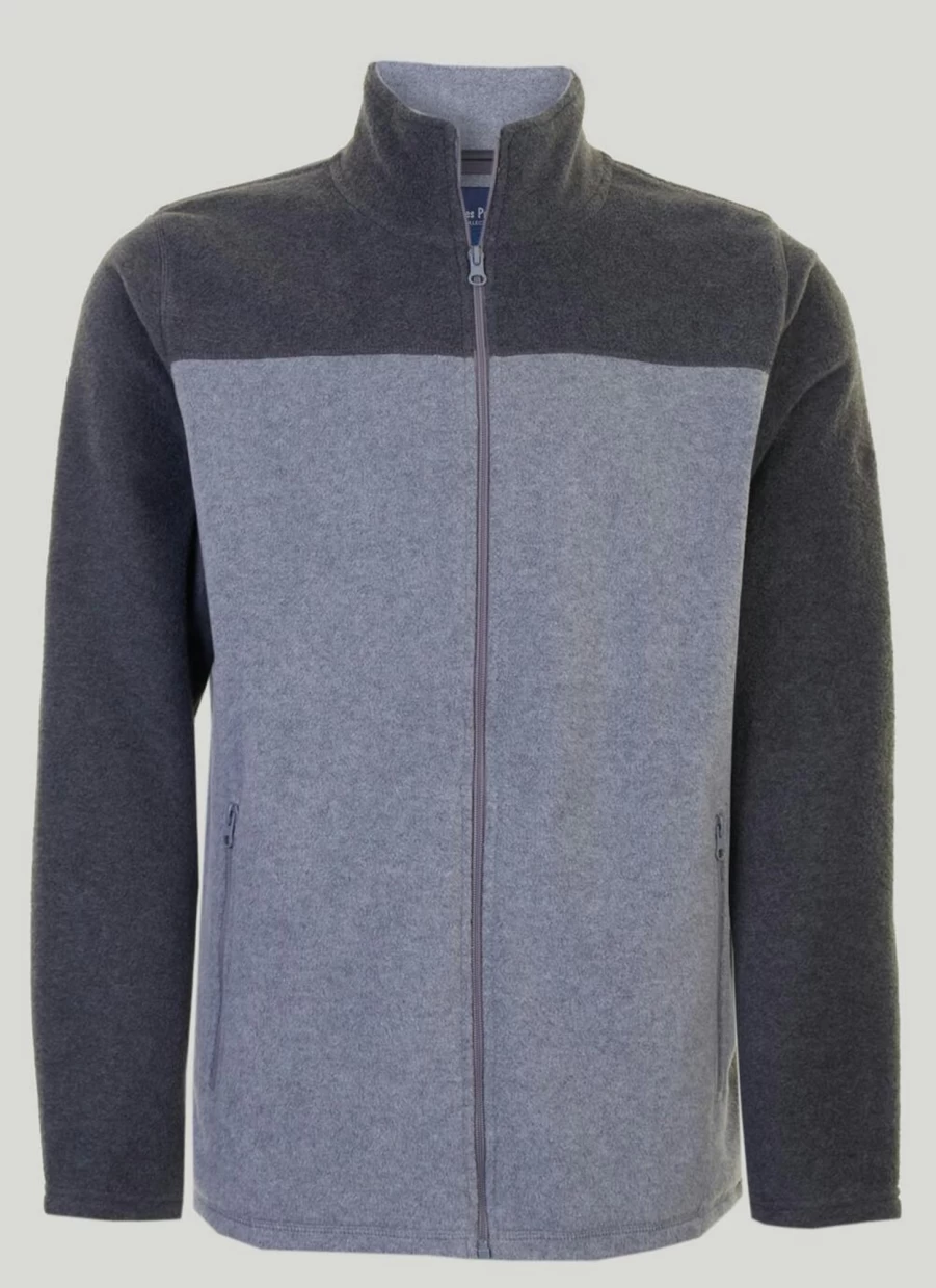 James Pringle Men's Contrast Fleece Jacket - Warm & Stylish Outerwear for Men