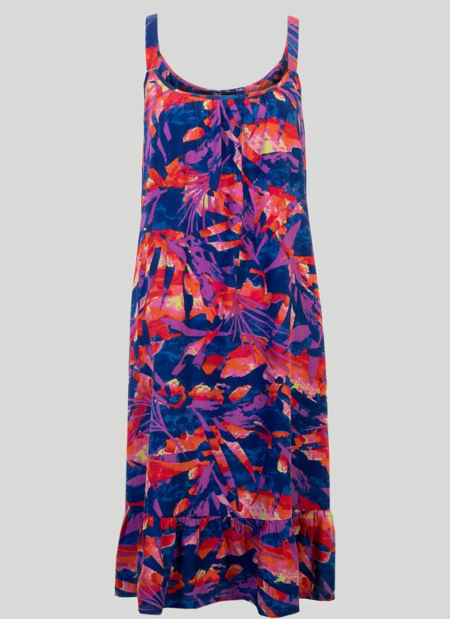 Isle Women's Tropical Printed Sundress - Floral Summer Beach Dress for Women