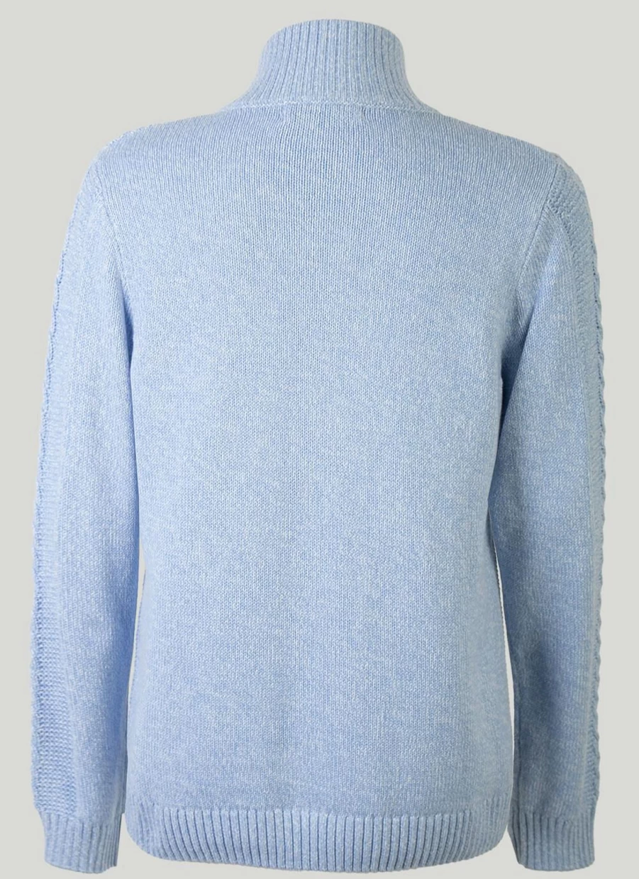 "Isle Women's Cotton Zip-Up Cardigan Sweater"