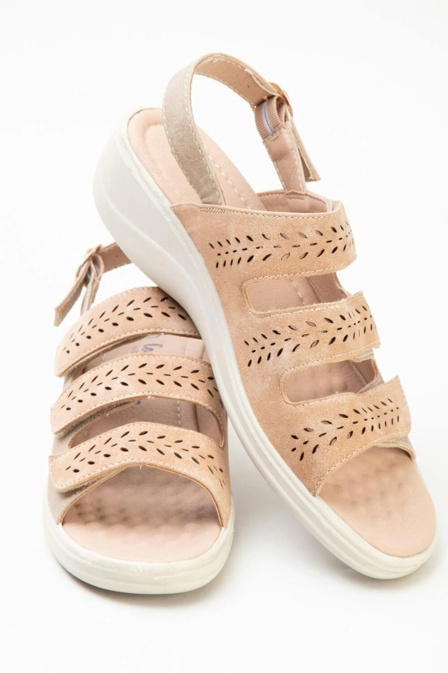 Comfy Sense Women's Touch Close Sandals - Comfortable Slip-On Slide Sandals for Women