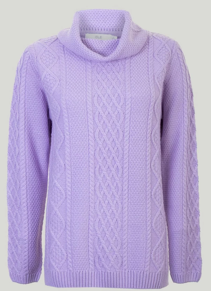 Isle Women's Bardot Neck Jumper - Soft Knit Off-Shoulder Sweater