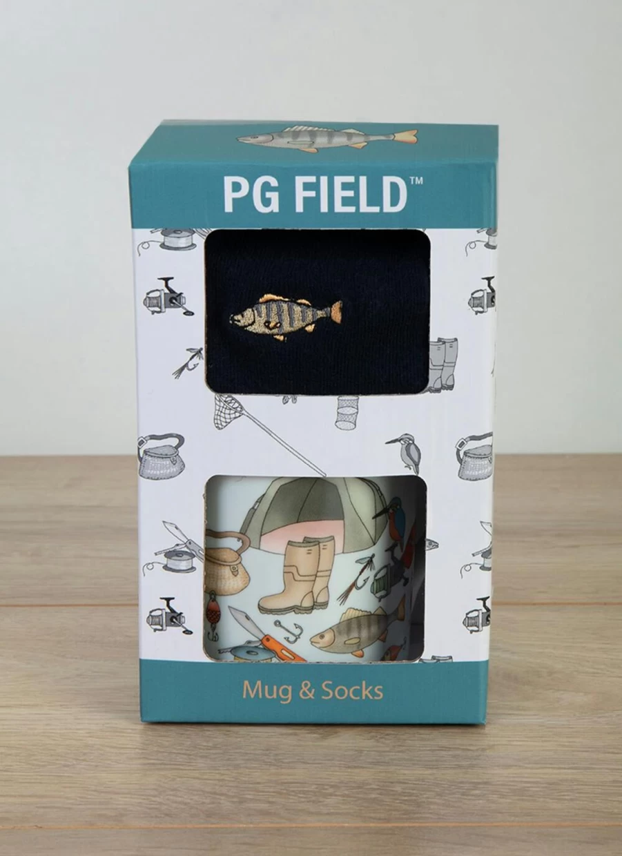 PG Field Men's Fisherman Mug & Socks Gift Set - Boxed