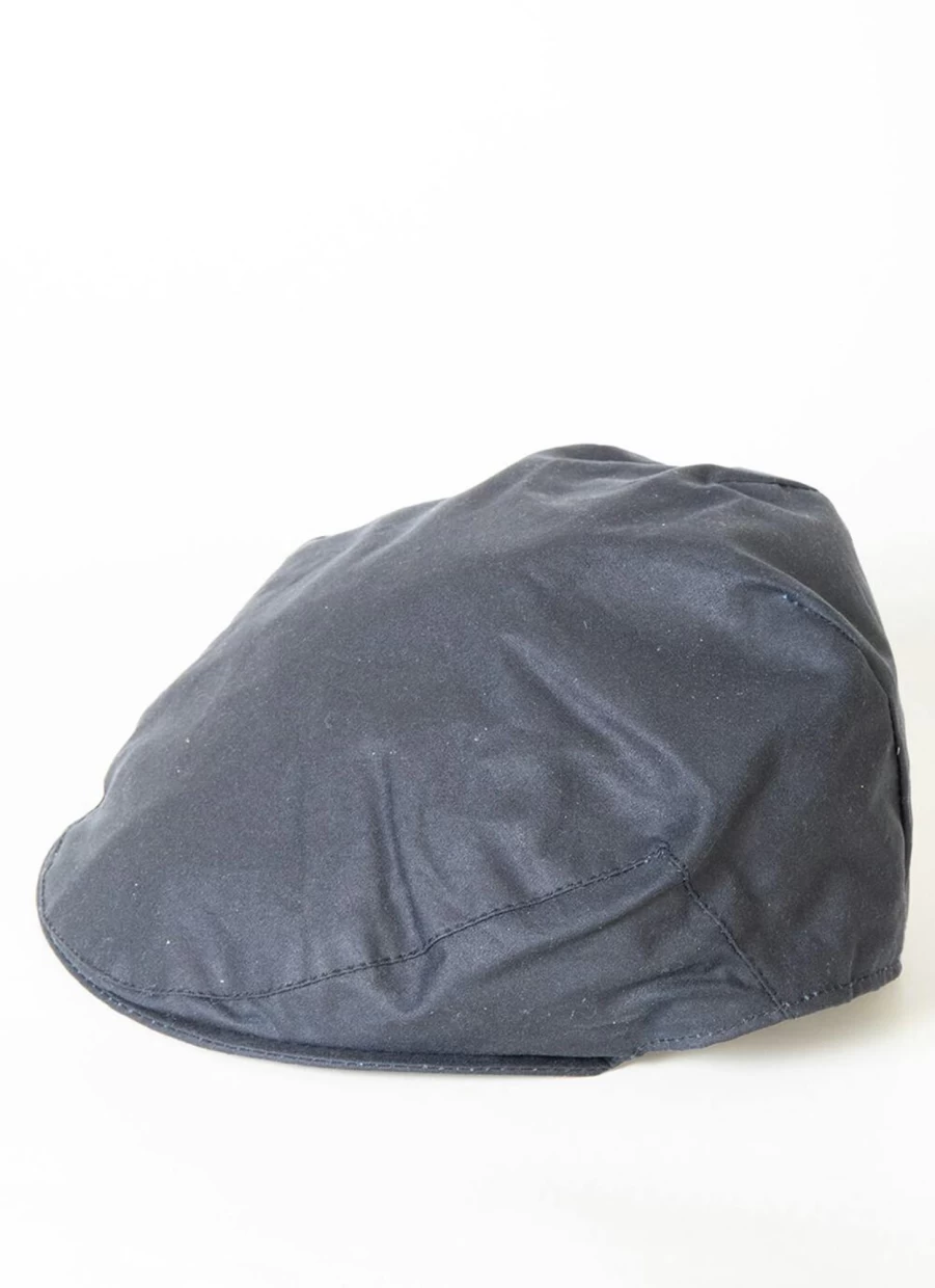 PG Field Men's Wax Cotton Flat Cap – Classic Waterproof Outdoor Hat