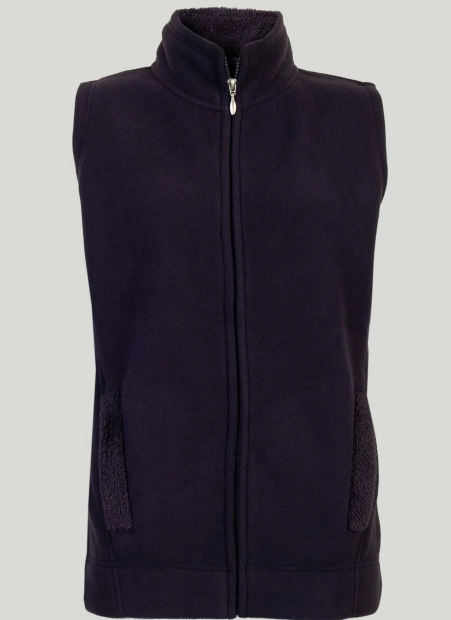 Isle Women's Fleece Gilet - Lightweight Warm Quilted Vest for Outdoor Comfort