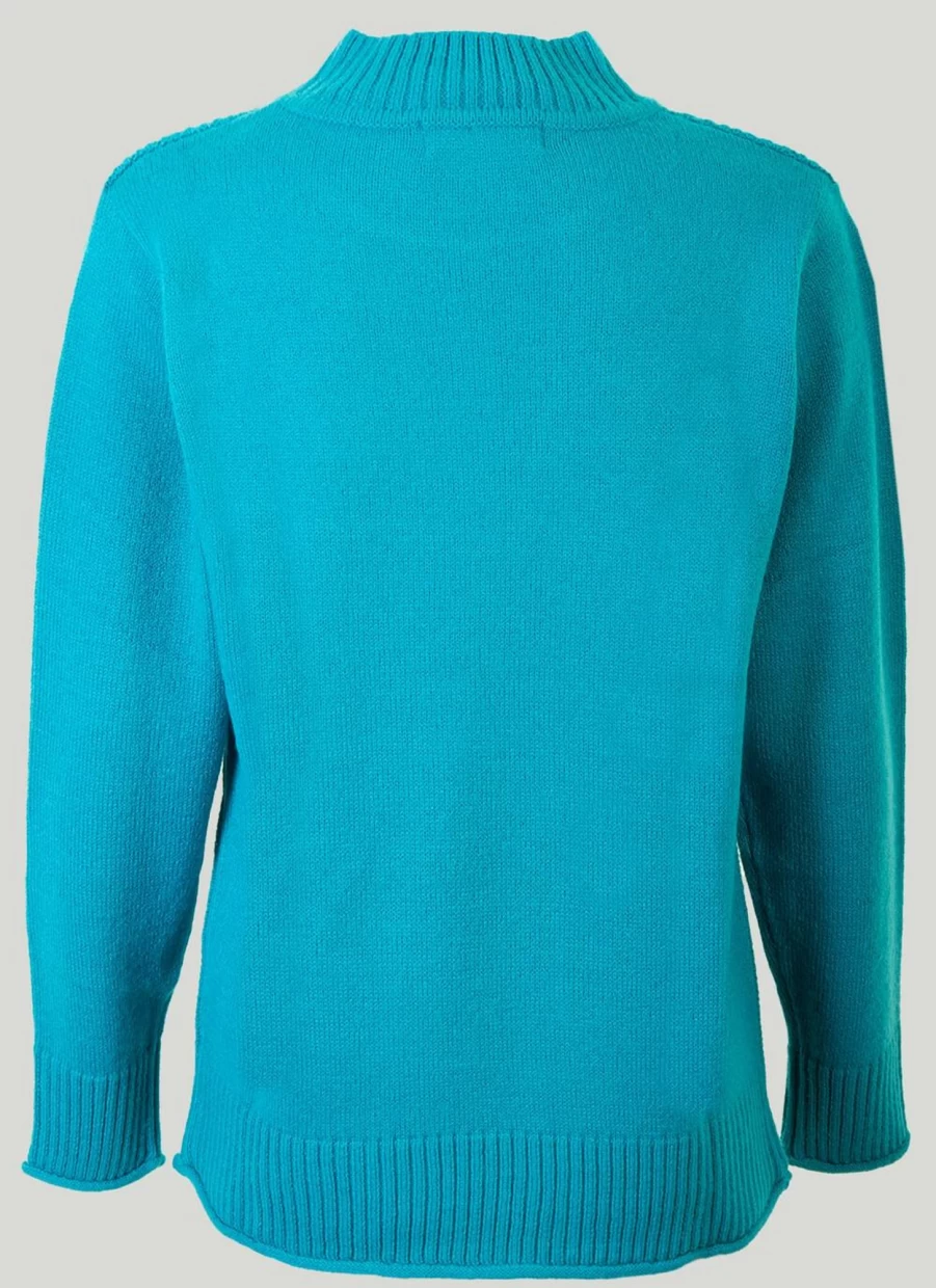 Isle Women's Turtle Neck Jumper - Soft Knit Slim Fit Sweater for Winter Warmth