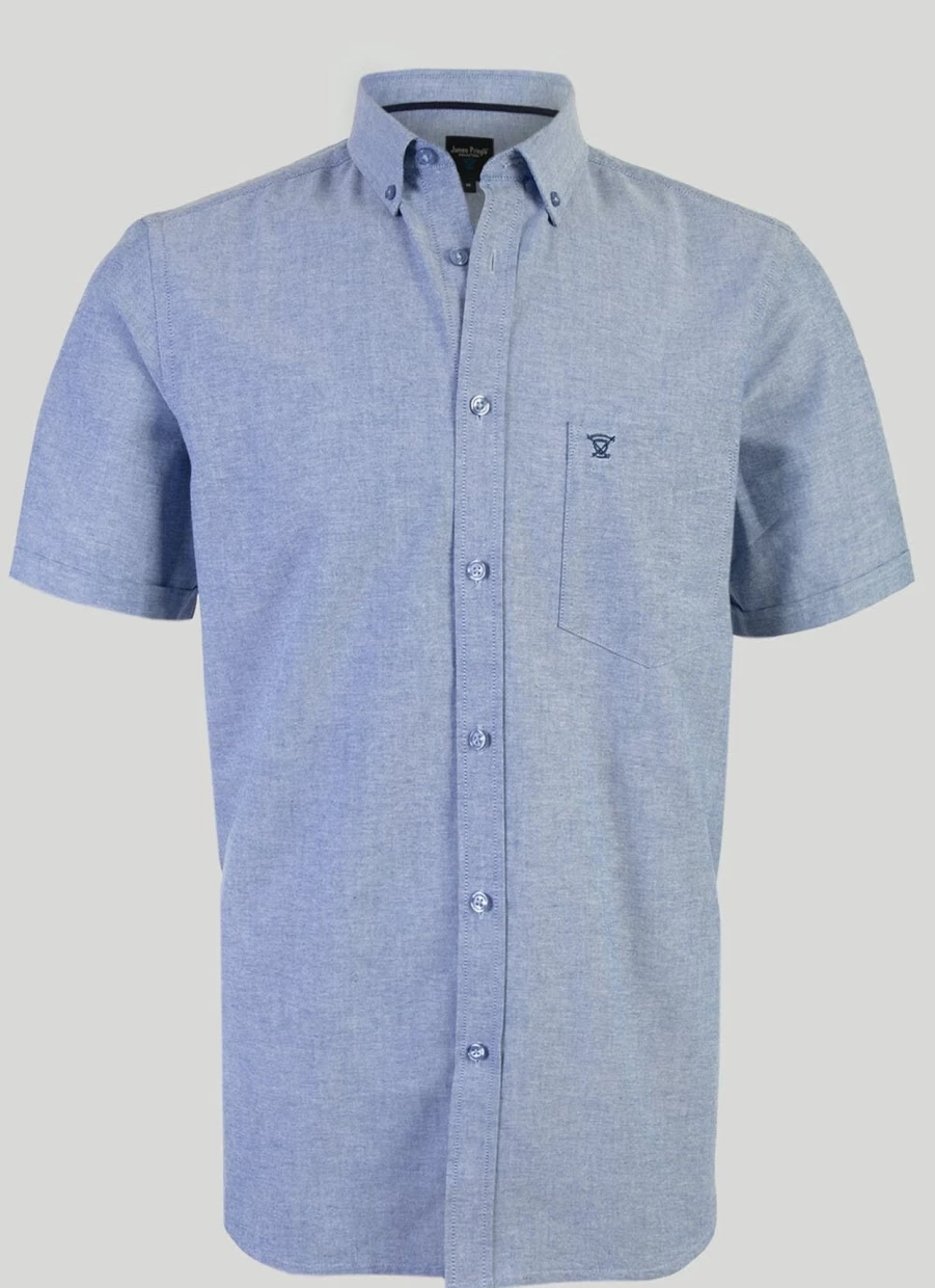 James Pringle Men's Oxford Shirt - Classic Fit, Premium Cotton, Versatile Casual & Formal Wear