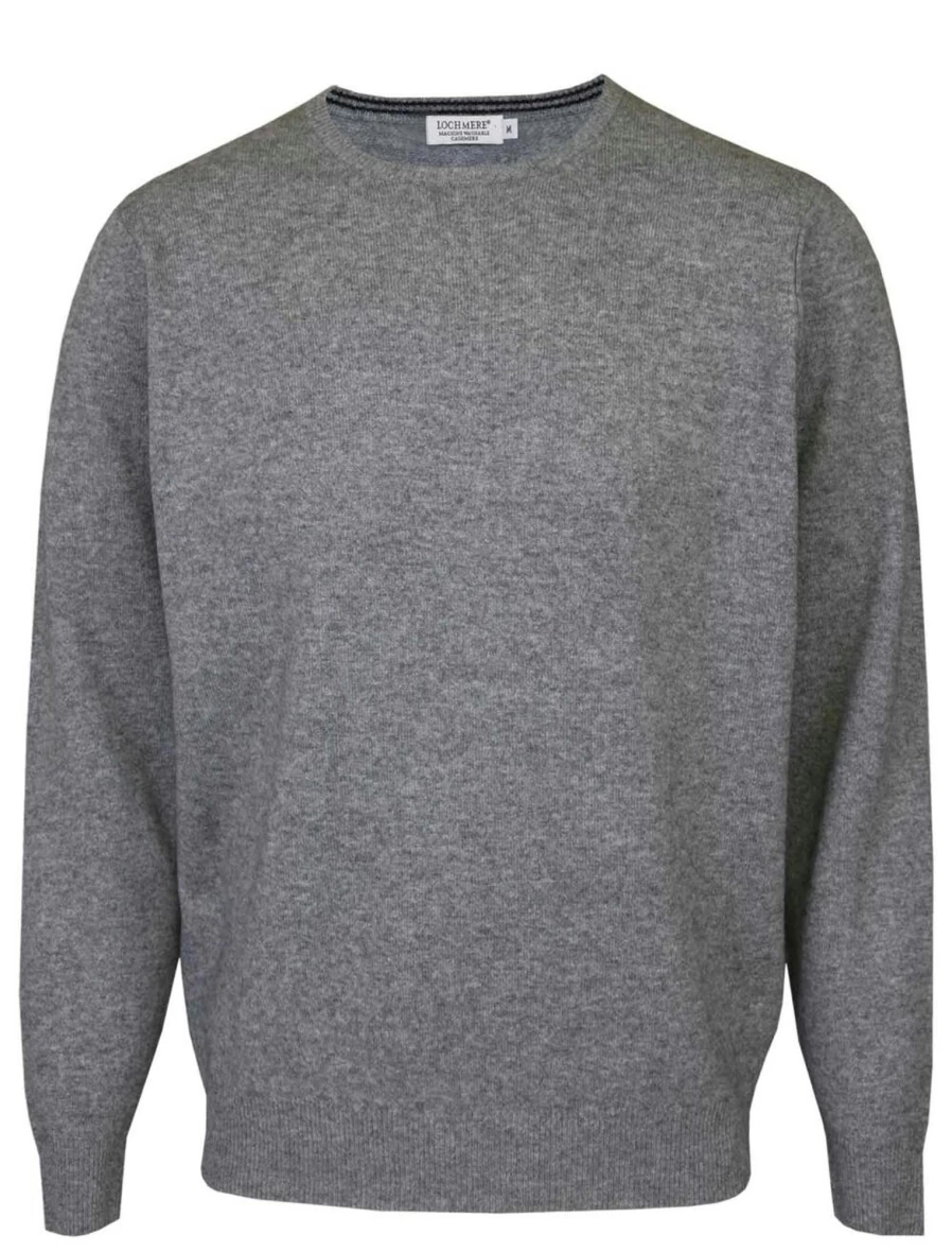Lochmere Men's Cashmere Crew Neck Sweater – Soft Luxury Knit for Winter Warmth