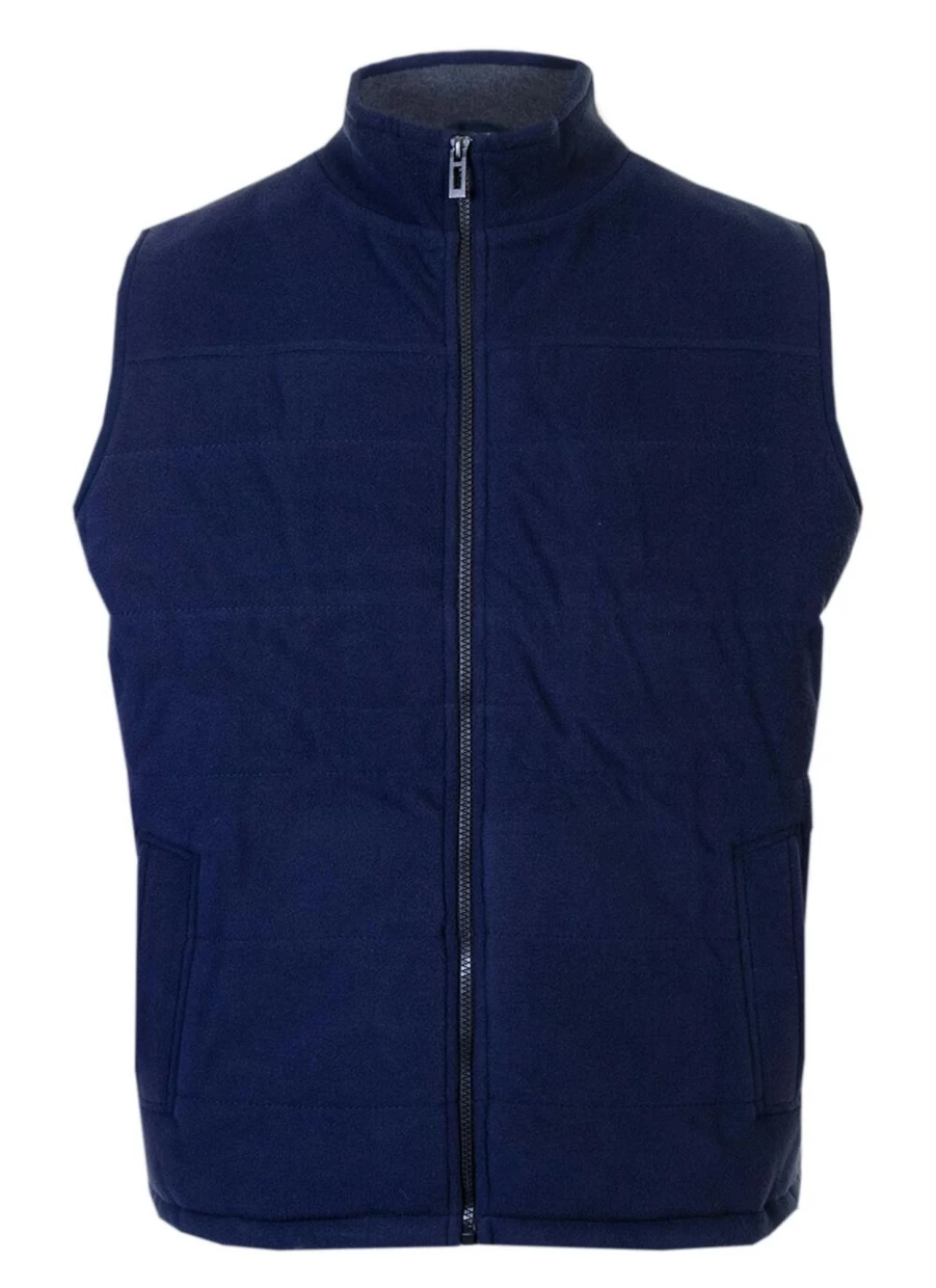 Men's James Pringle Fleece Gilet with Padding - Warm Quilted Vest for Winter