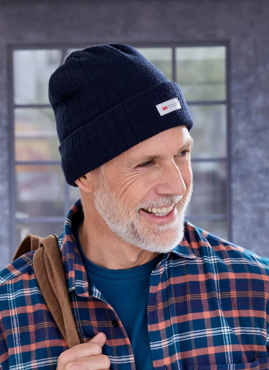 James Pringle Men's Thinsulate Knitted Winter Hat for Warmth & Comfort