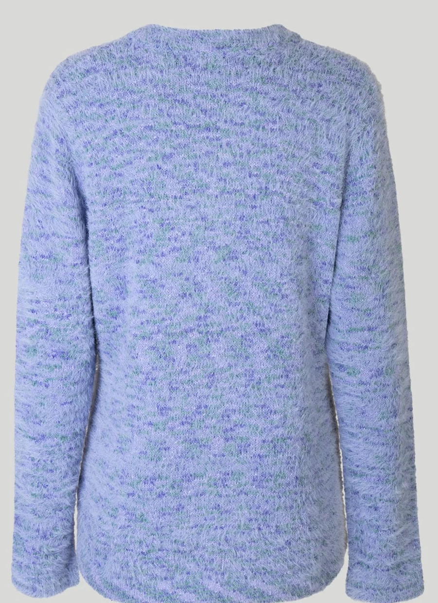 Honor Millburn Women's Aqua Cardigan Lightweight Knit Sweater Water Blue