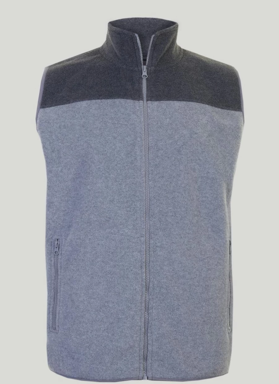 James Pringle Men's Contrast Fleece Gilet - Lightweight Warm Vest for Layering