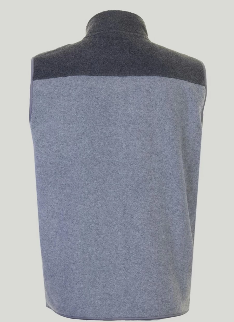 James Pringle Men's Contrast Fleece Gilet - Lightweight Warm Vest for Layering