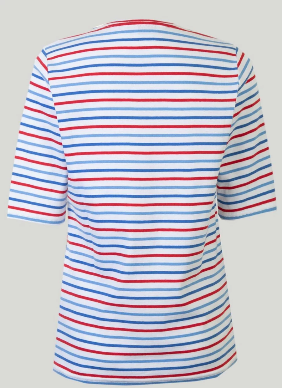 Isle Women's Stripe T-Shirt - Classic Fit Casual Top for Everyday Wear