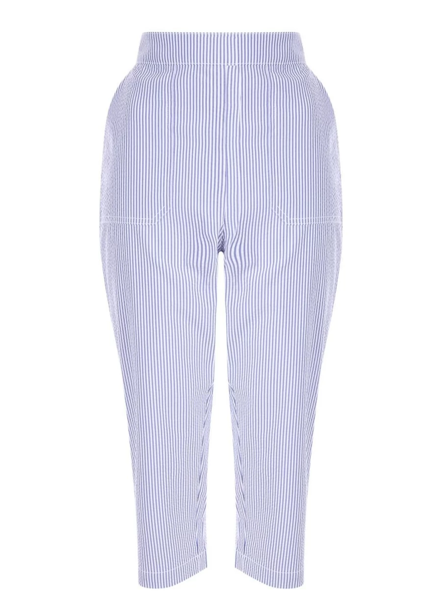 Isle Women's Striped Trousers - Classic Fit, Comfortable & Stylish Casual Pants