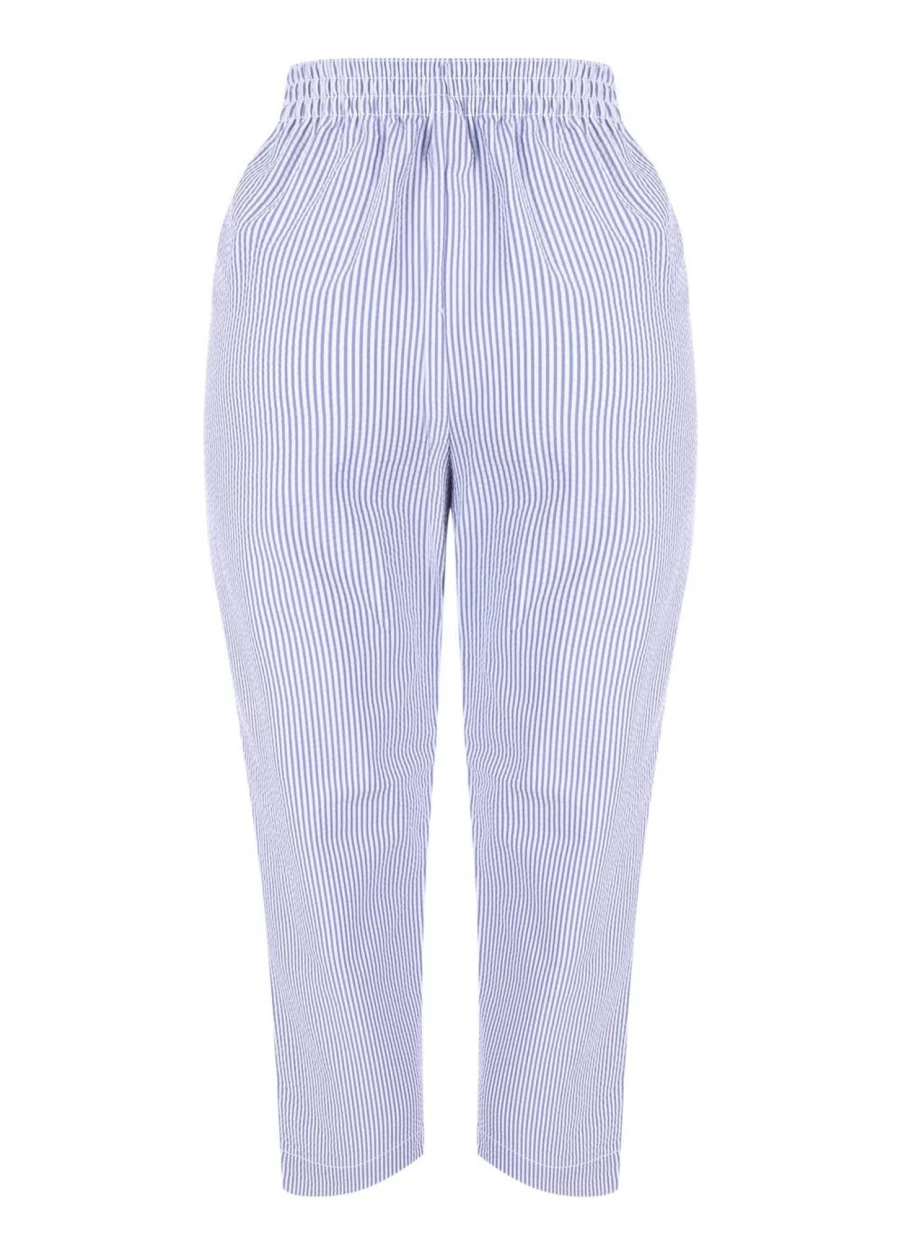 Isle Women's Striped Trousers - Classic Fit, Comfortable & Stylish Casual Pants