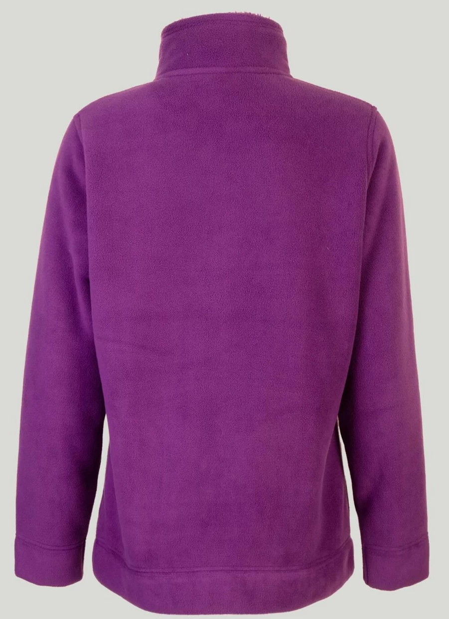 Isle Women's Purple Fleece Jacket - Soft & Warm Winter Coat