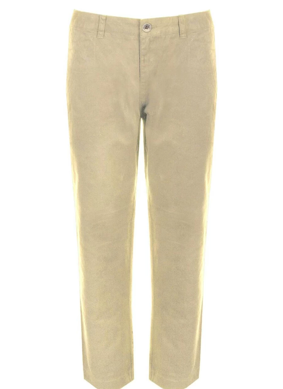 James Pringle Men's Tan Chino Trousers - Classic Fit Casual Pants